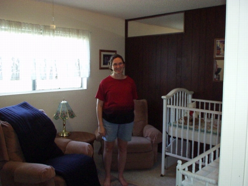 Terri in the baby's room
